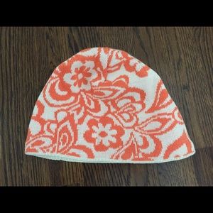 Bula Floral print beenie winter hat NWOT!